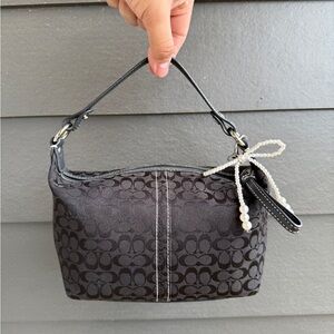 Coach Black Signature Handbag